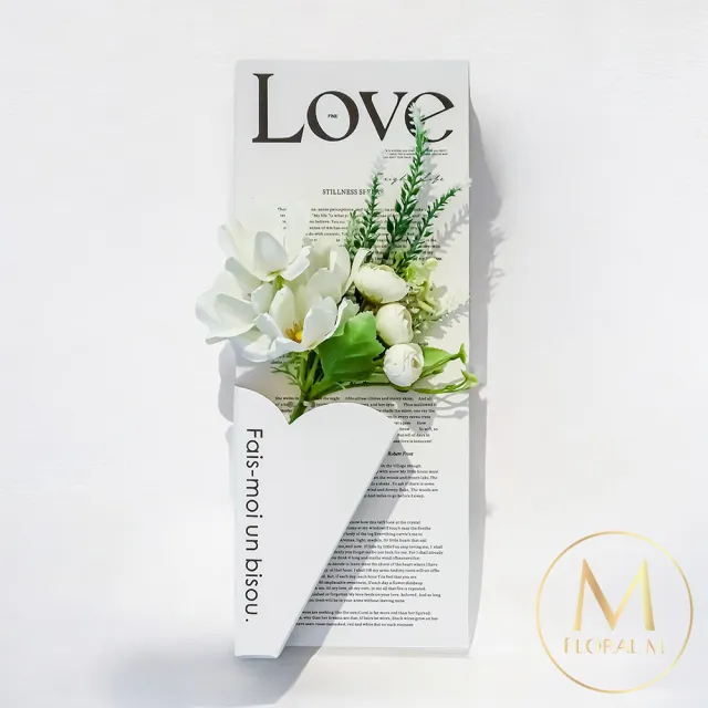 【Floral M】經典法式花園手綁仿真花23cm(人造花/仿真花/假花/花藝DIY/裝飾花禮)