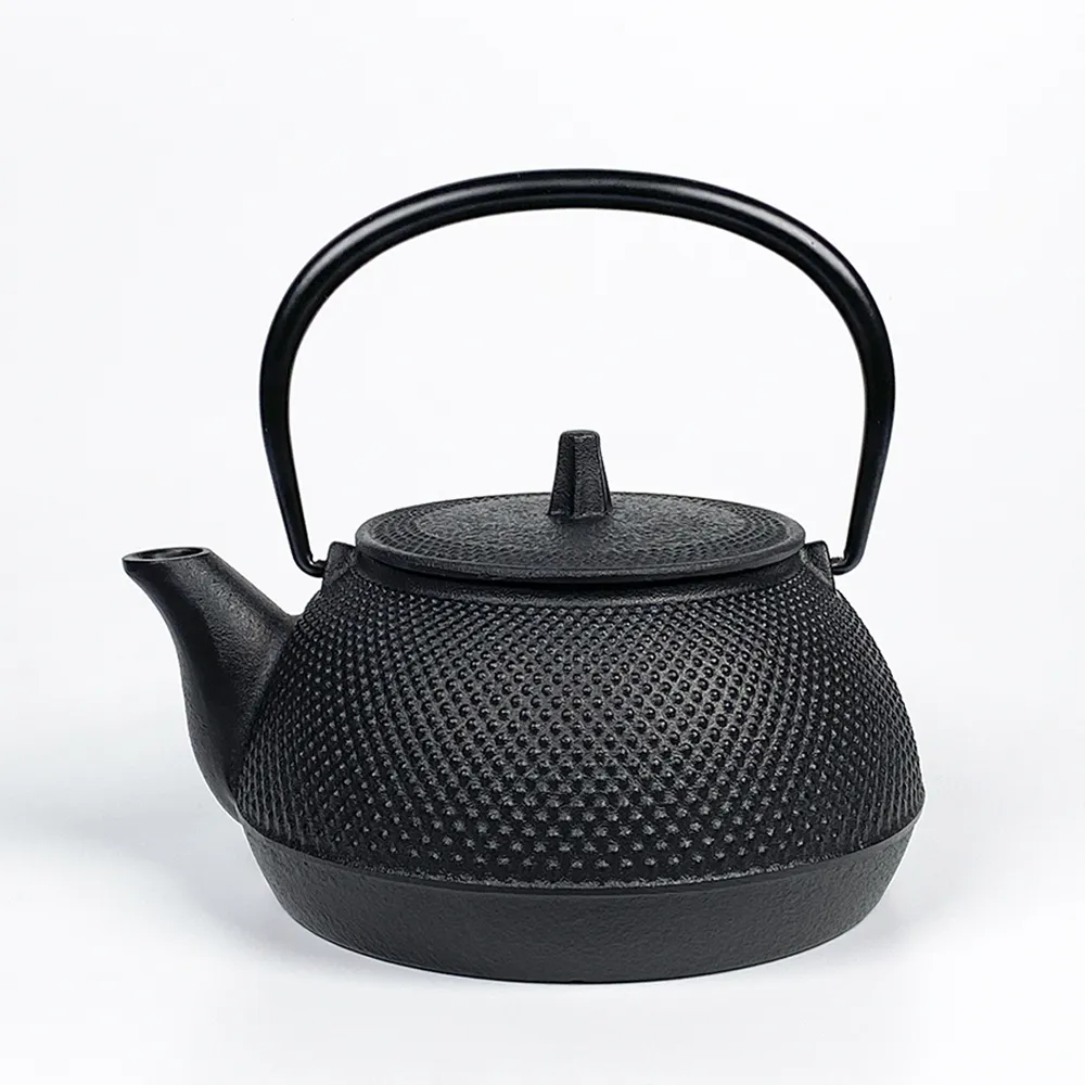 【南部鐵器】福介商店 日本鑄鐵壺 岩鑄 新霰 5型鐵壺兼用急須0.65L 鐵瓶 泡茶壺 煮水壺
