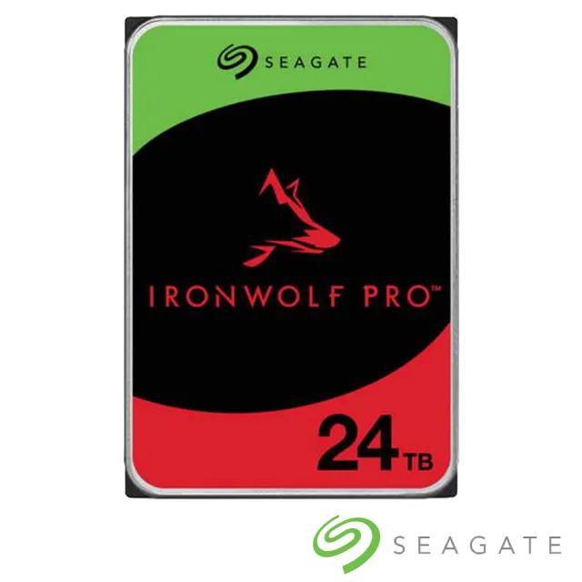 【SEAGATE 希捷】IronWolf Pro 那嘶狼Pro 24T NAS內接硬碟(ST24000NT002)