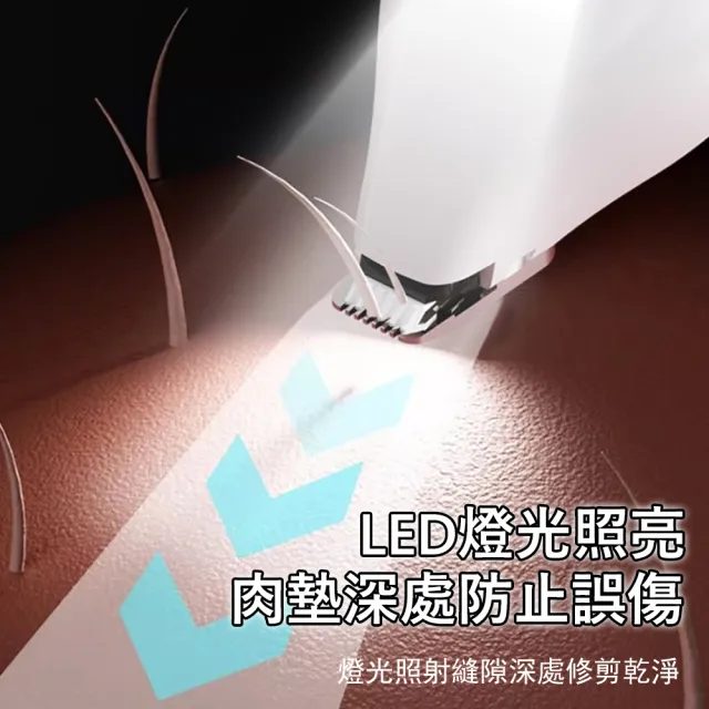 【Kyhome】四合一寵物電推剪 貓狗擼毛/修腳毛/磨甲器 寵物剃毛刀 LED照明 貓狗理毛器 磨爪理髮器