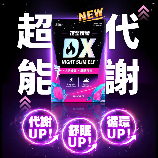 【CHOYeR 曲易】魔鬼DX+爆塑血橙2盒+夜塑妖精DX(共210粒；排空代謝.白腎豆.順暢)