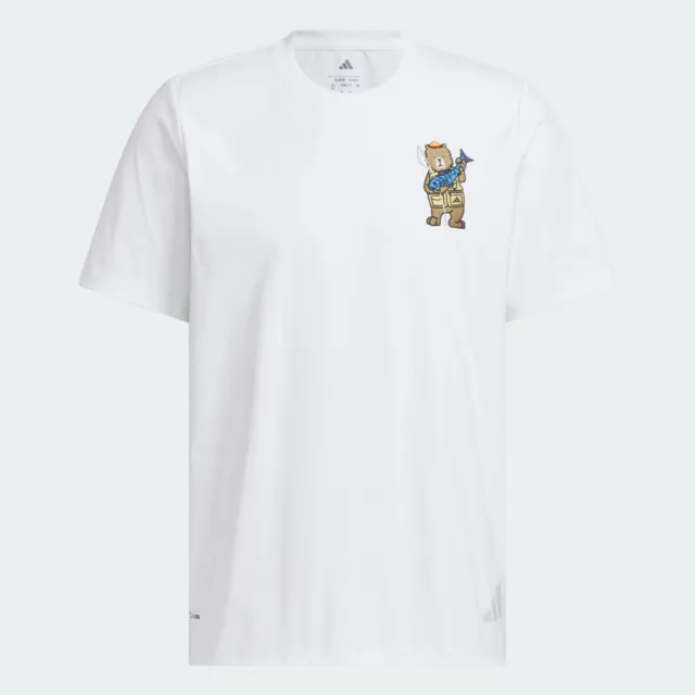 【adidas 愛迪達】X Cc Emb Gfx T 男 T恤 運動上衣 休閒短袖 白 亞版 吸濕排汗(KE3710)