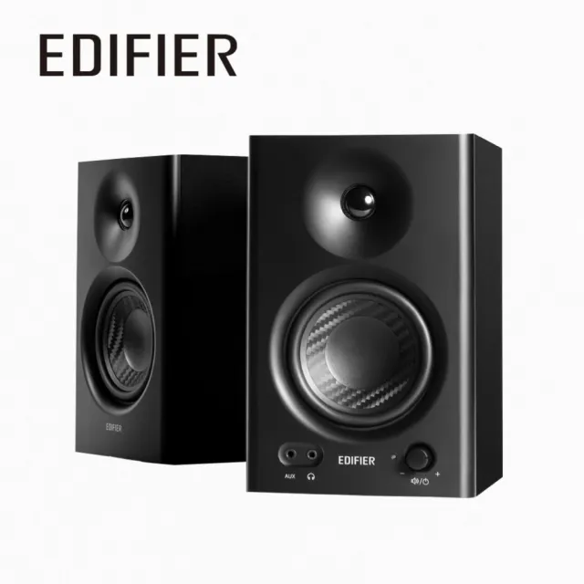 【EDIFIER】MR4 專業監聽喇叭黑色(無渲染高解析音質/剪片後製/專業調校/精準分頻/空間聲學校正)