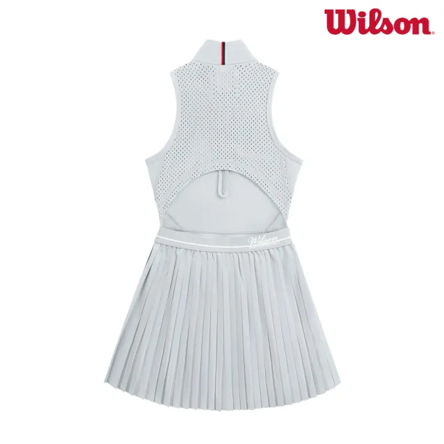 【WILSON】Winning Tennis Dress Microchip 女款 服飾 連身裙 灰色 WW00481G010001