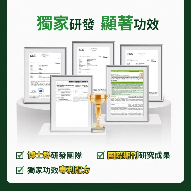 【達摩本草】BmpP®專利山苦瓜胜肽 1入90顆/盒(世界專利、添加天然酵母鉻)