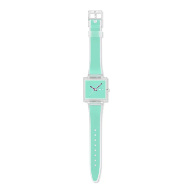 【SWATCH】WHAT IF...SEE THRU MINT? 經典手錶/男錶/女錶/瑞士製造 SO38K702 (42mm)
