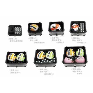 【Supamoto】65L—機車鋁合金尾箱(重機/通用/行李箱/鋁箱/後箱/摩托車/大羊/快拆/檔車/CT125/CB350)