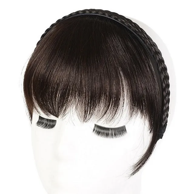 【巴黎精品】現貨限搶 女假瀏海全真髮髮箍透氣假髮片輕量隱形增髮量假髮接髮(髮片辮子8款p1be49)