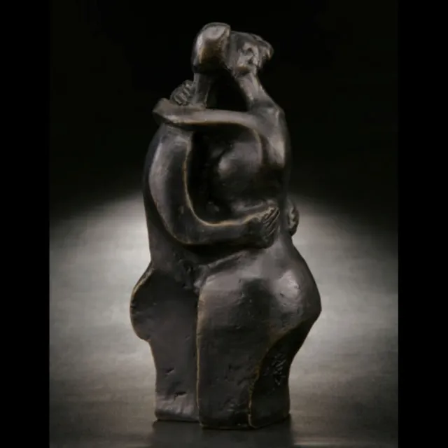 【Gallery Chuan 筌美術】深情相吻 Passionate kiss(送禮 藝品 收藏 雕塑)
