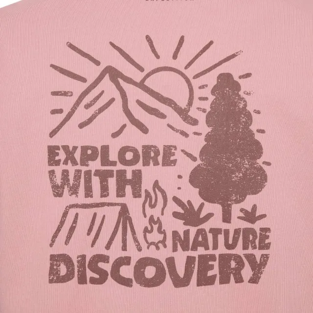 【Discovery Expedition】Freshvent 女版印花短袖T恤 涼感 機能 上衣(DWRS98053-PKD)
