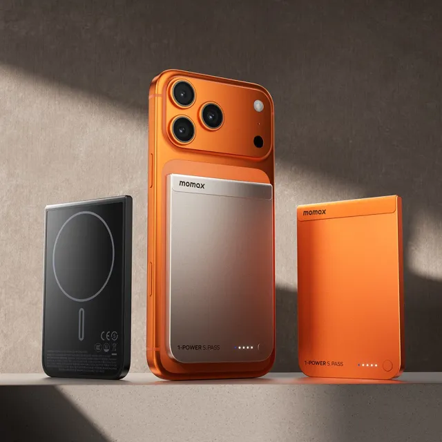 【Momax】10000mAh Qi2 無線磁吸行動電源 (型號1-Power S.Pass) CCC認證 中秋送禮