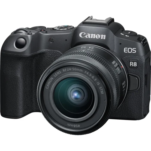 【Canon】EOS R8 KIT 附 RF 24-50mm F4.5-6.3 IS STM 單鏡組 (公司貨) 全片幅無反微單眼相機