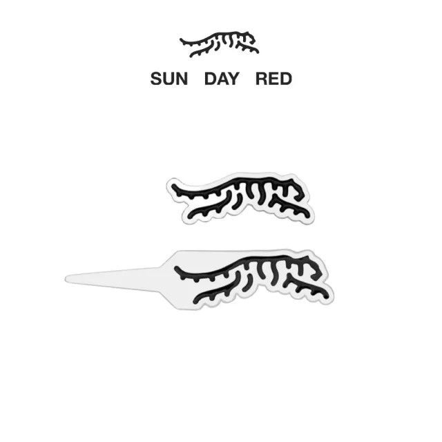 【SUN DAY RED】LONE ICON DIVOT TOOL & BALL MARKER KIT 高爾夫球標組 白色