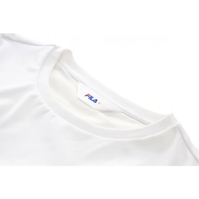【FILA】FILA 女短袖圓領T恤-白色 5TEA-5327-WT