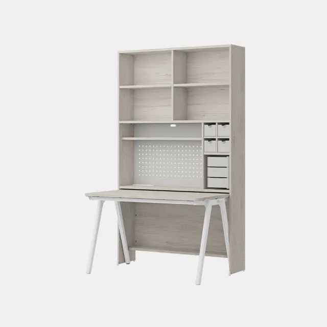 【iloom 怡倫家居】ROY 1200型6層收納書桌組(書桌 桌子 電腦桌 工作桌 兒童書桌 學生書桌 辦公桌)
