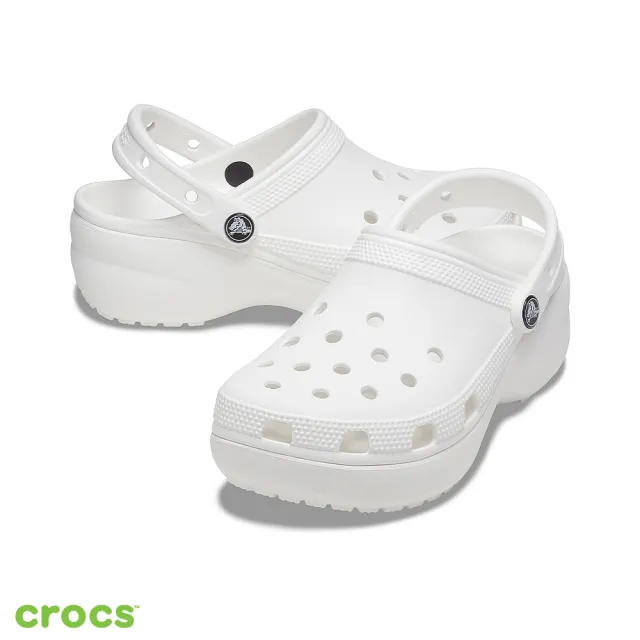 【Crocs】女鞋 經典厚底克駱格 洞洞鞋涼鞋(206750)