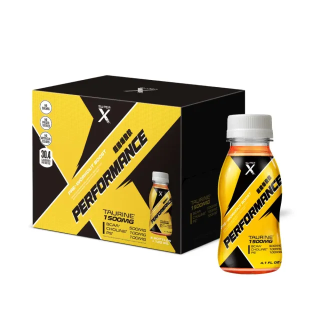 【Super X】超能爆發飲120ml*48入/箱(運動前0咖啡因提升能量)