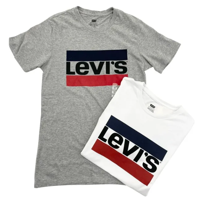 【LEVIS】Levis 法國旗 短T 現貨 男版  大LOGO   素色 T恤 上衣 短袖 圓領 @7923