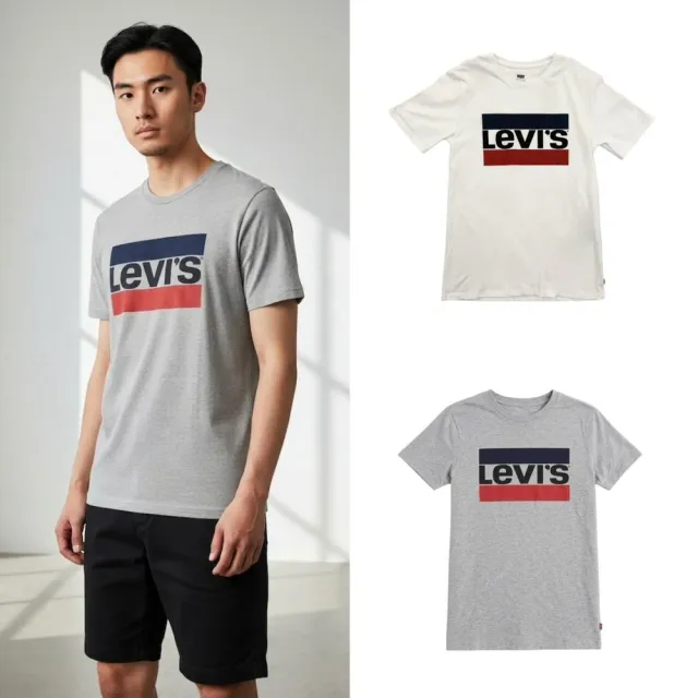 【LEVIS】Levis 法國旗 短T 現貨 男版 大LOGO 素色 T恤 上衣 短袖 圓領 @7923