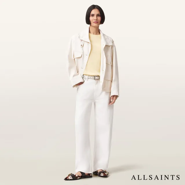 【ALLSAINTS】REBEL 喀什米爾寬鬆羊毛上衣-黃 W027KE(舒適版型)