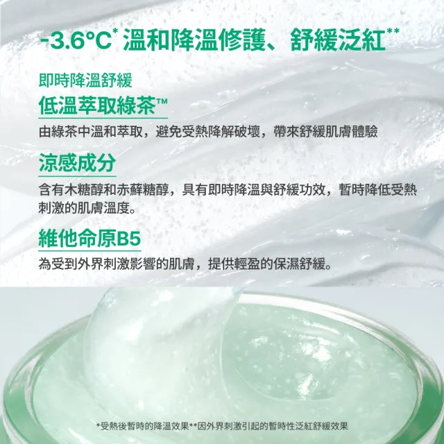 【innisfree】綠茶B5涼感平衡水凝霜禮盒(油水平衡、降膚溫/油肌適用/新品上市)