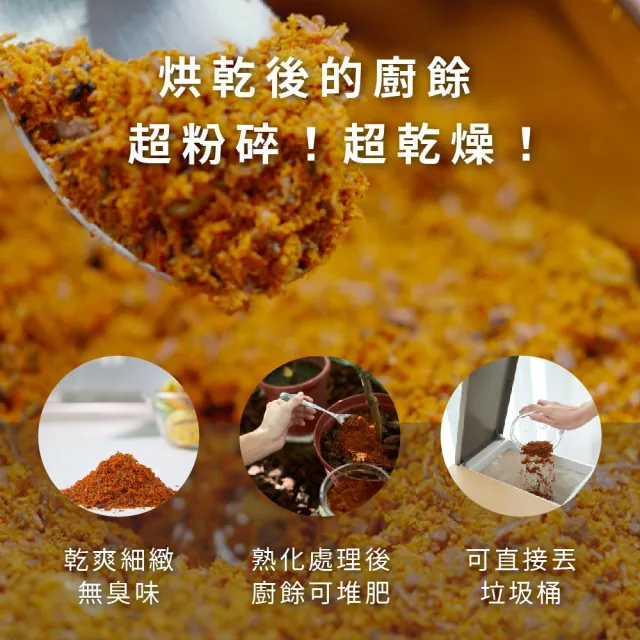 【one-meter】四合一家用智能廚餘怪獸-烘乾/絞碎/除臭/殺菌廚餘機(OCP-30021FW)