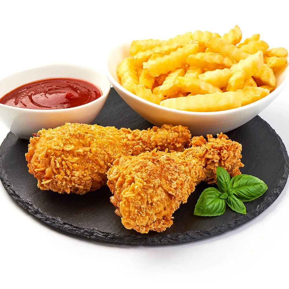 【上野物產】台灣產 嚴製原味轟炸雞腿 x2隻(100g±10%/隻)
