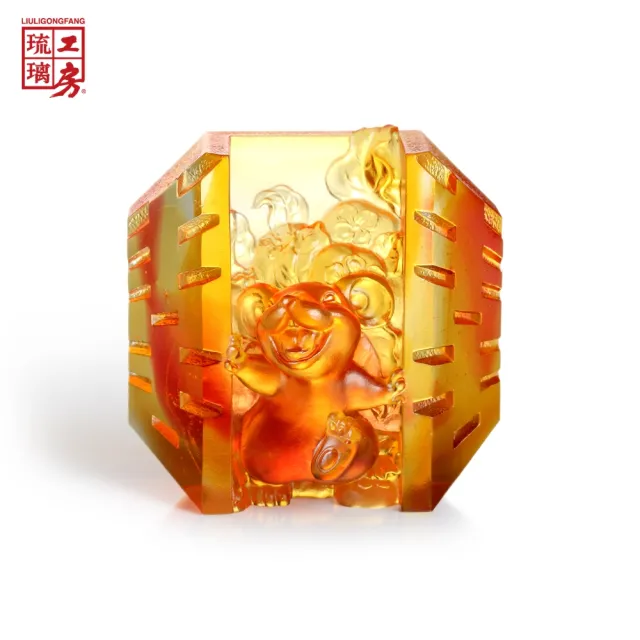 【琉璃工房】快樂大門開 擺飾 / 文鎮(適合 收藏 生日 昇官 送禮 搬家 結婚 退休)
