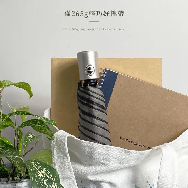 【雨之情】羽量防曬百搭自動傘(雨傘 防曬UPF50+ 輕量折傘 自動折傘)
