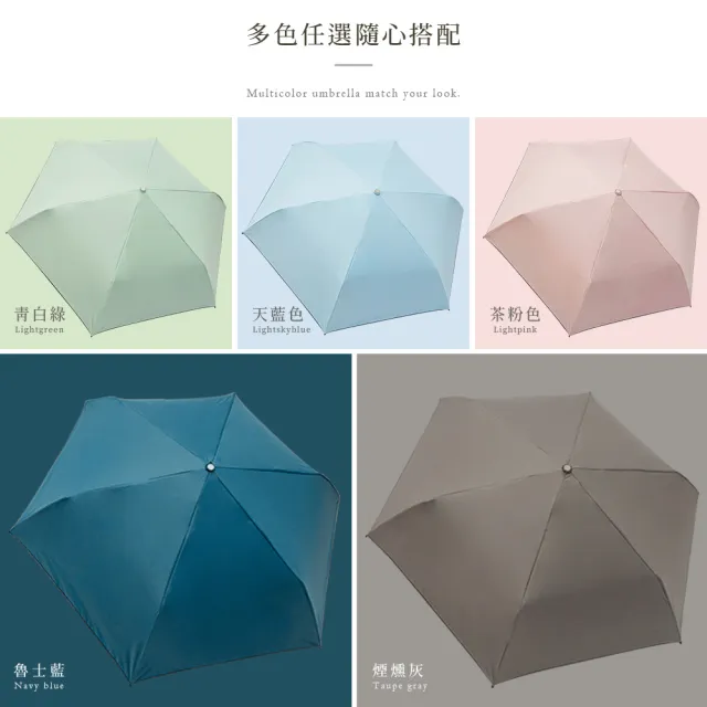 【雨之情】羽量防曬百搭自動傘(雨傘 防曬UPF50+ 輕量折傘 自動折傘)