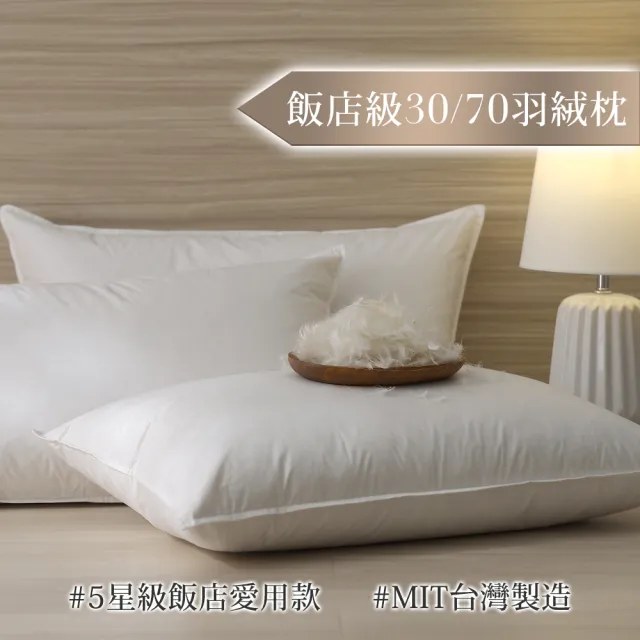 【HOYACASA  禾雅寢具】法國飯店羽絨枕/德國防螨天絲枕/獨立筒枕任選2入組(3070羽絨枕/物理防螨抗菌)
