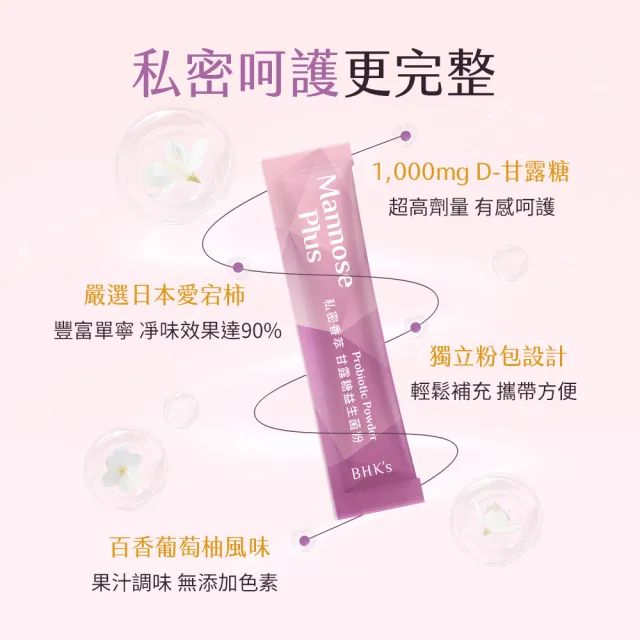 【BHK’s】私密香萃 甘露糖益生菌粉 6盒(2g/包；20包/盒)