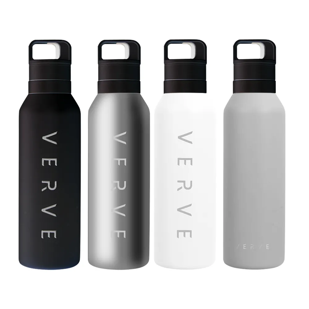 【WOKY 沃廚】VERVE聯名_純鈦零秒瓶780ml(鈦杯/保溫瓶/保溫杯/運動水壺)
