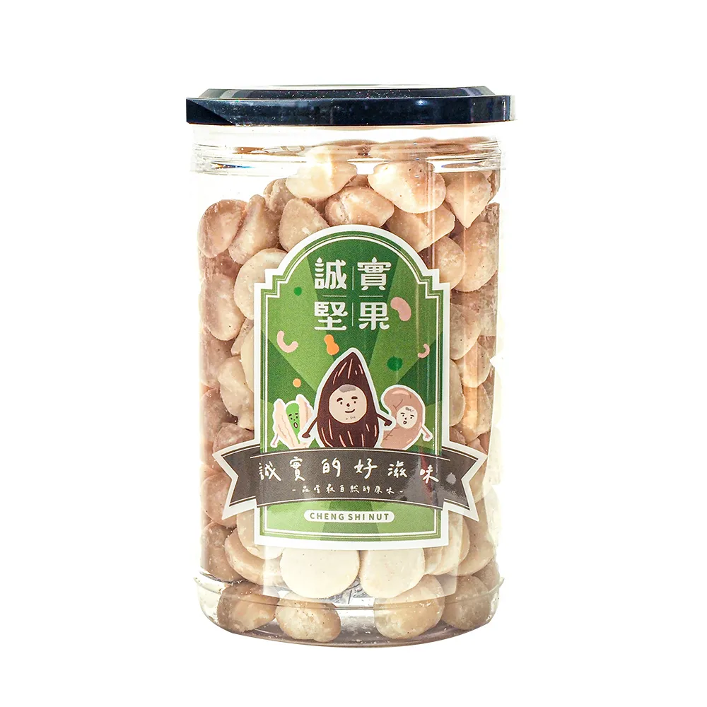 【誠實堅果】原味夏威夷果360gx6罐(夏威夷豆/天然堅果/零添加/無調味/低溫烘焙)