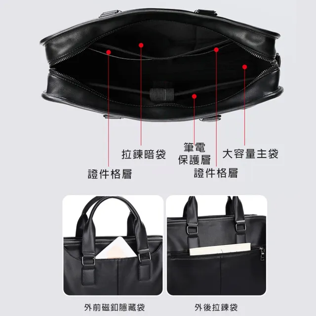 【BONum 博紐】雙11 輕時尚男仕商務休閒兩用包(筆電包 公事包 電腦包 上班 男用)