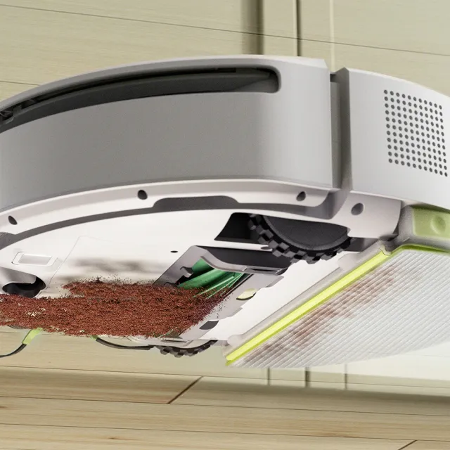 【iRobot】新機 Roomba 205 Combo 掃拖機器人晨霧白(內建集塵壓縮/70倍吸力/深層拖地/快速建圖/不斷電續掃)