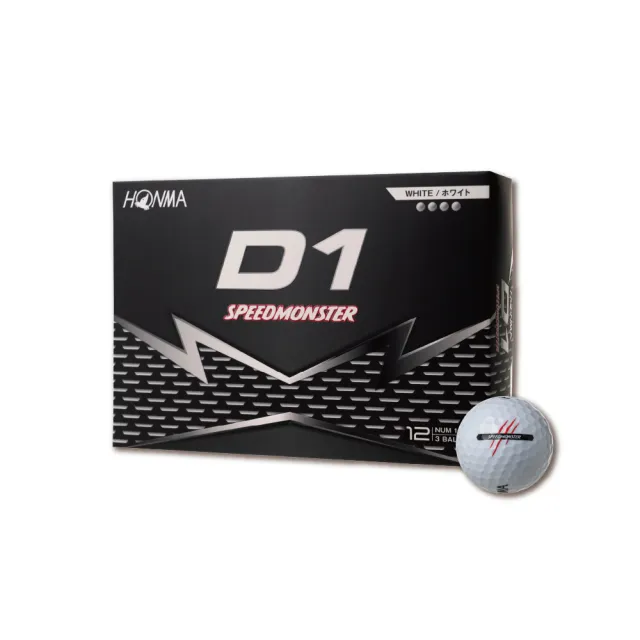 【HONMA 本間高爾夫】三層球 高爾夫球GOLF BALL D1 SPEEDMONSTER 2023 BT2302/新款BT2504(5盒組)