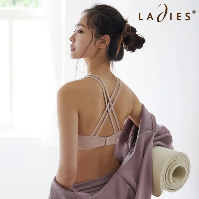 【Ladies 蕾黛絲】Fashion Sport 輕型運動內衣M-EL(霧粉)