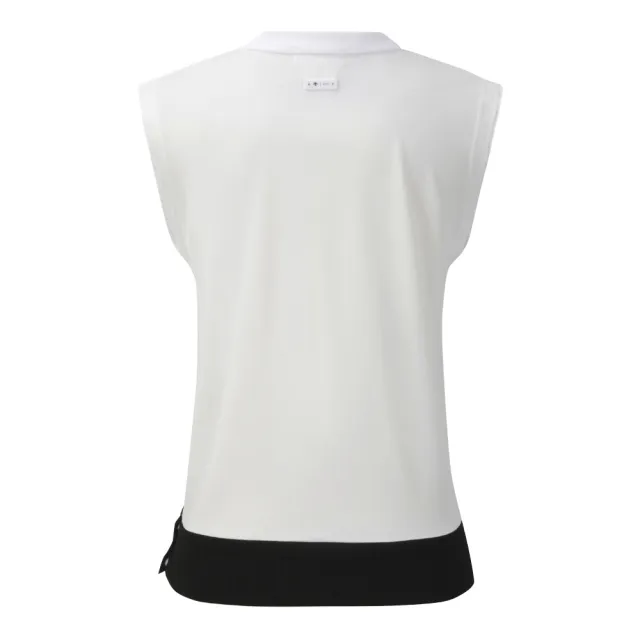 【DESCENTE】GOLF 迪桑特 JACQUARD PULLOVER 女款 高爾夫背心 透氣背心 運動背心 白色