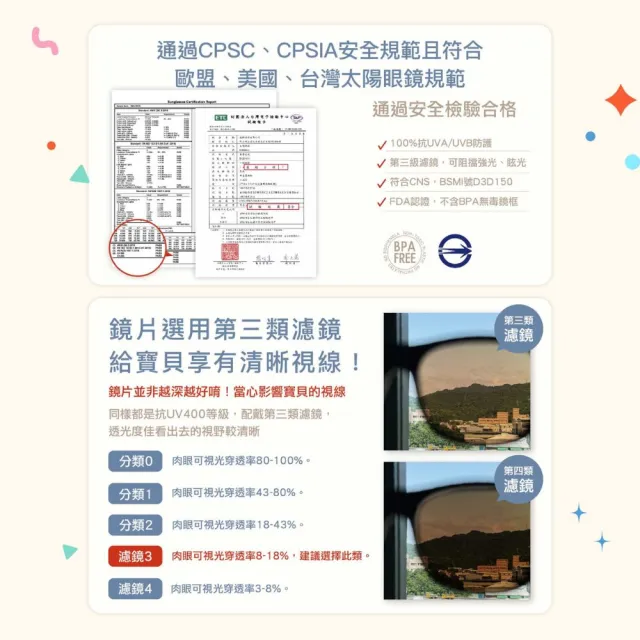 【BABIATORS】兒童太陽眼鏡 偏光愛心框 抗UV400墨鏡 一年保固遺失毀損換新 附鏡布鏡套