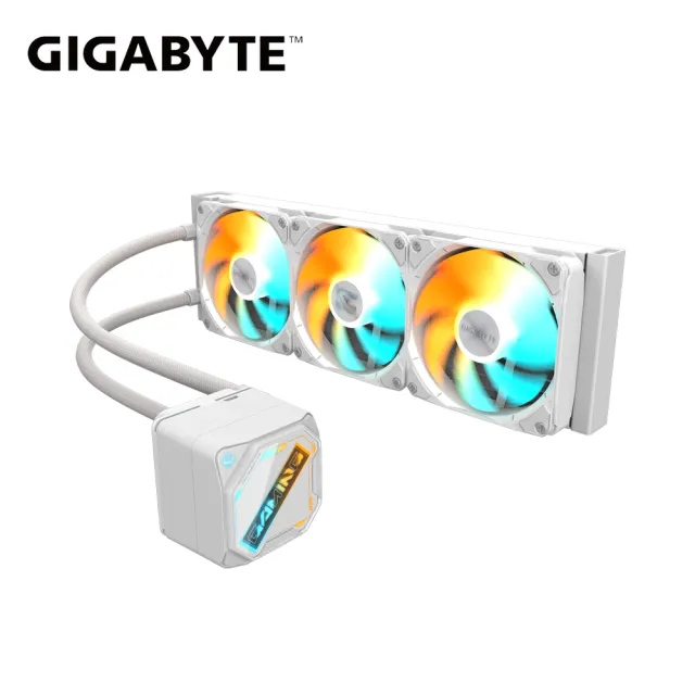 【GIGABYTE 技嘉】GAMING 360 ICE 水冷風扇-白