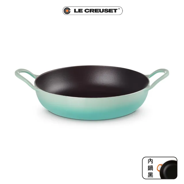 【Le Creuset】BBQ鑄鐵煎鍋26cm(櫻桃紅/薄荷綠/ 2色選1)