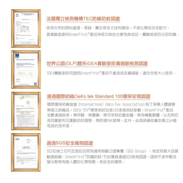 【LooCa】防蹣防蚊平面式保潔墊-加大6尺(Greenfirst系列-速★限量出清)