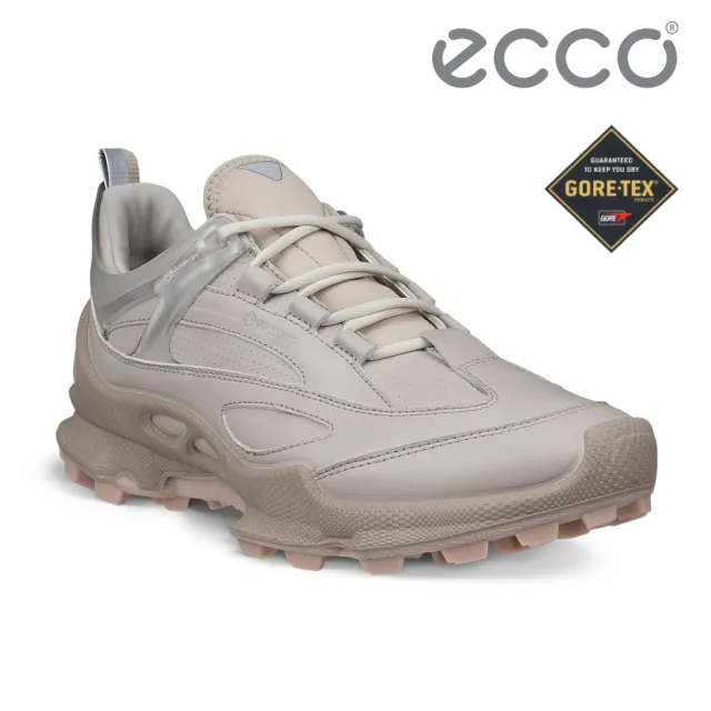 【ecco】BIOM C-TRAIL W 蹤跡健步山系防水運動休閒鞋 女鞋(暖米棕 80332361524)