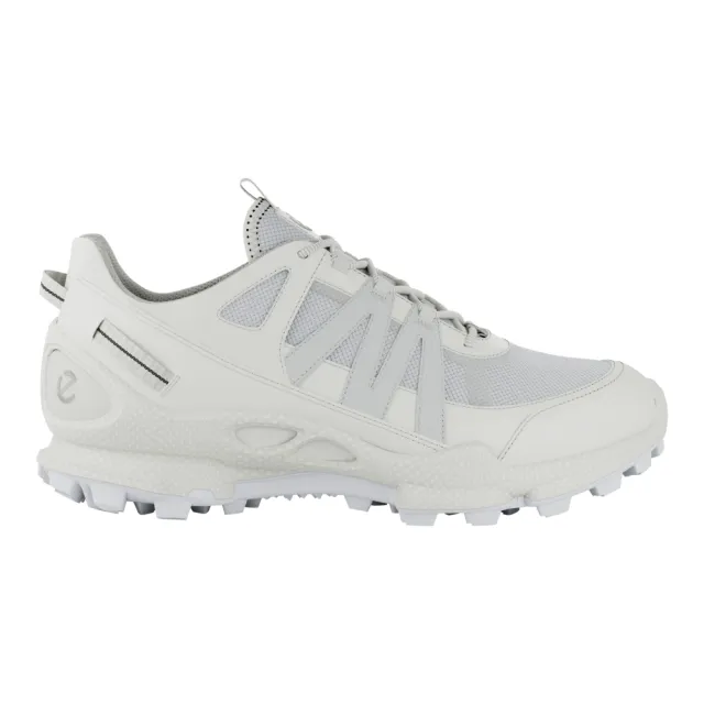 【ecco】BIOM C-TRAIL W 蹤跡健步都會探索防水運動鞋 女鞋(白色/亮白色/灰白色 80325360955)