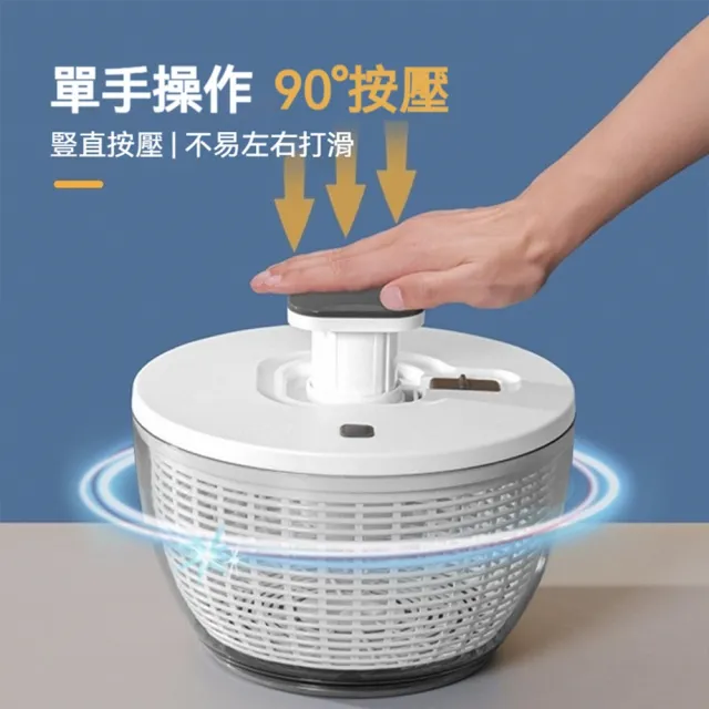6L按壓式蔬果脫水器 洗菜瀝水籃 生菜沙拉 廚房必備 蔬菜脫水機 瀝水籃 洗菜籃 脫水 廚房必用