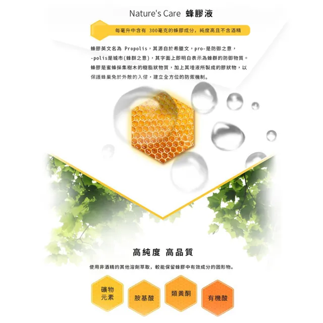 【Healthy care】Natures Care_澳洲進口 蜂膠精華液 (25ml/瓶) 澳洲 蜂膠 噴霧