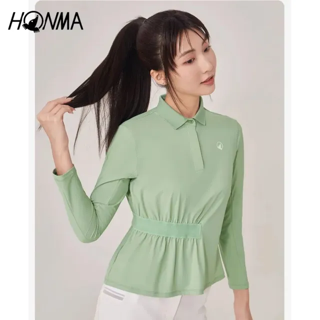 【HONMA 本間高爾夫】女款長袖上衣/polo衫/短裙 日本高爾夫專業品牌(XS-L多款多色任選)