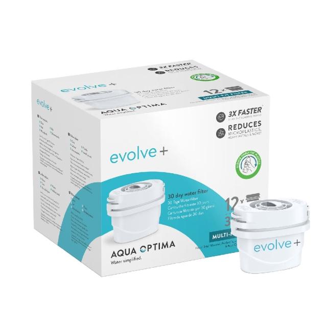 【LAICA 萊卡】STRIX-AQUA OPTIMA 12入evolve+濾芯(適用Brita濾水壺)