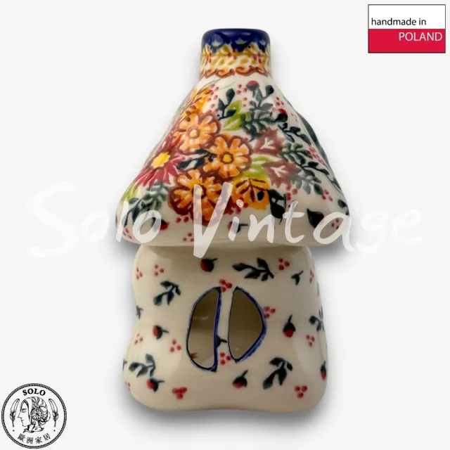 【波蘭陶】SOLO歐洲家居 正版原裝 波蘭原廠手繪 Vena 13CM 精油薰香燭台 居家裝飾 秋色爭妍系列